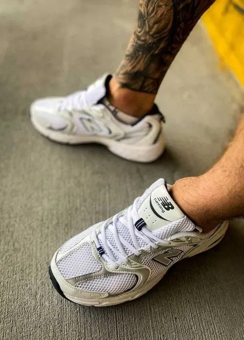 Кроссовки Мужские New Balance 530 White Silver Navy/Кросівки Нью Беланс/Чоловічі NB 530 — фото 3