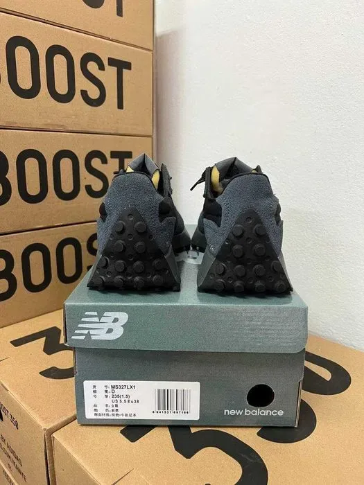 Кроссовки New Balance 327 full black / Нью беленс 327 черные 38 39 40 41 42 43 — фото 4