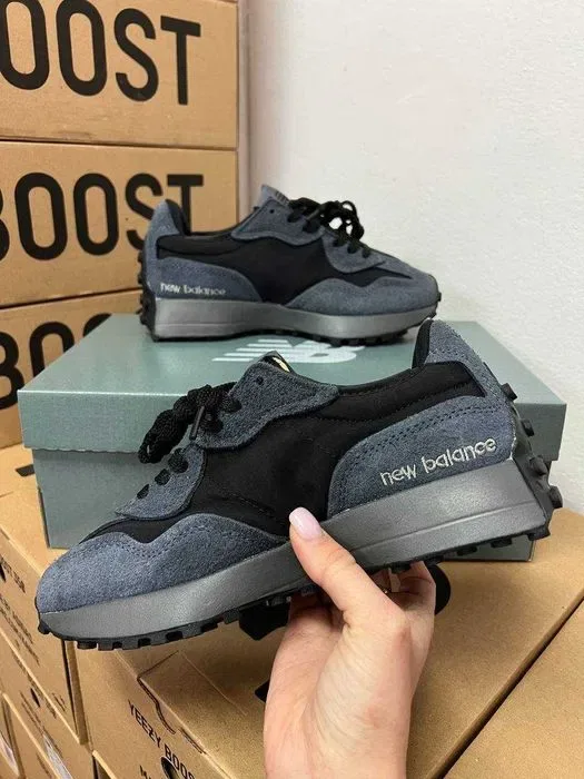 Кроссовки New Balance 327 full black / Нью беленс 327 черные 38 39 40 41 42 43 — фото 7