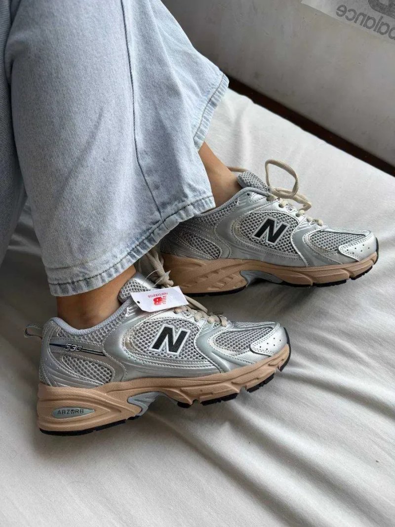 Кроссовки New balance 530 Silver Beige / Нью беленс 530 бежевые 37 38 39 40 41 — фото 6