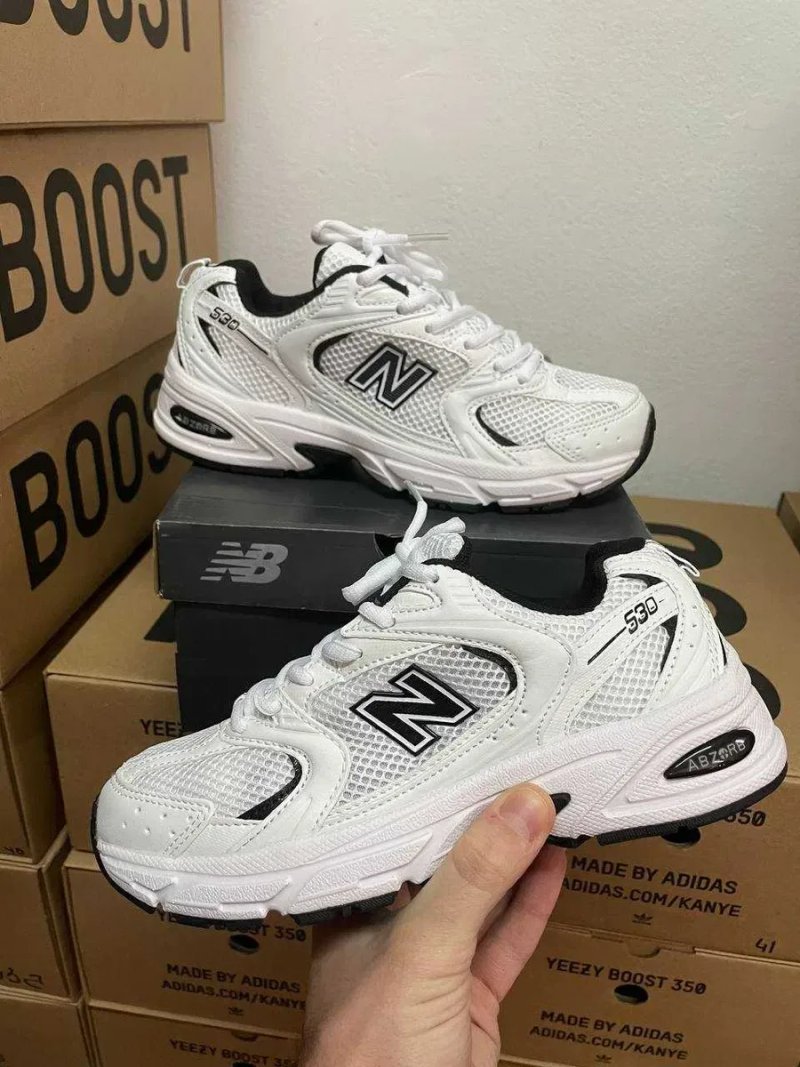 Кроссовки New Balance 530 Silver Black / Нью беленс 530 черные 37 38 39 40 — фото 2