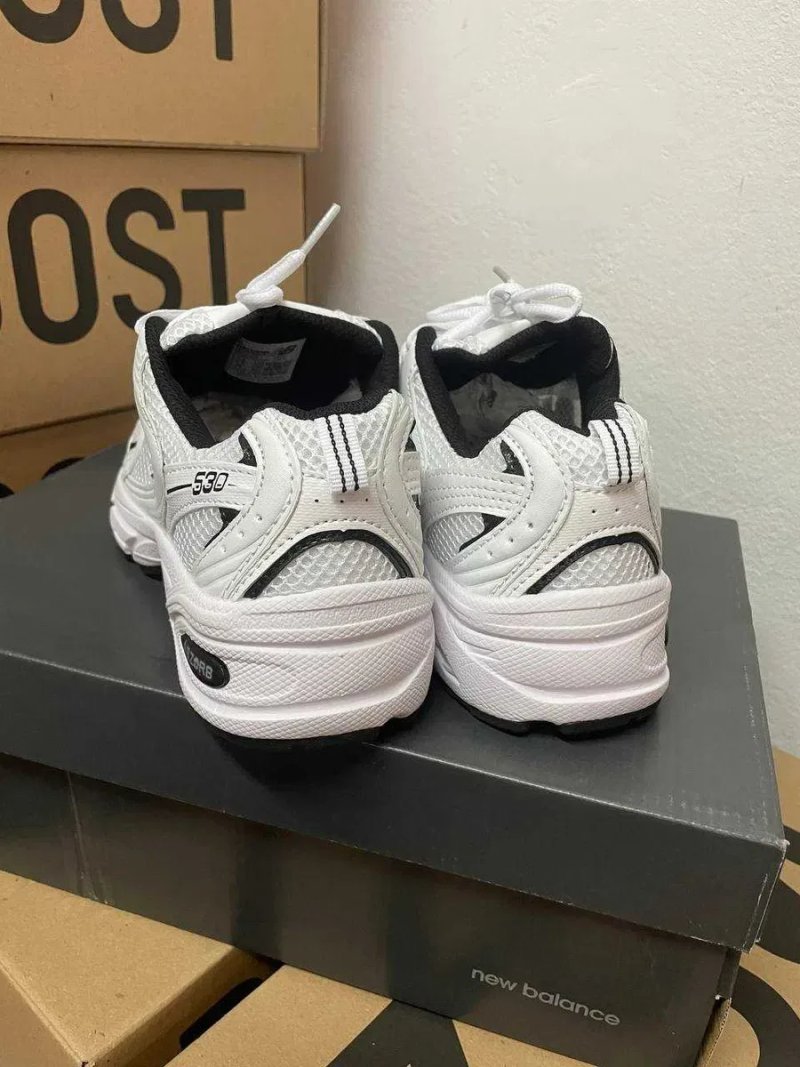 Кроссовки New Balance 530 Silver Black / Нью беленс 530 черные 37 38 39 40 — фото 5