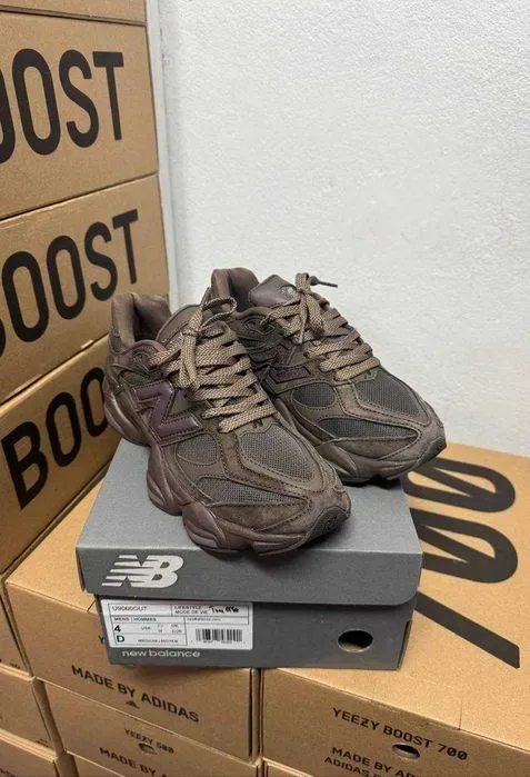Кроссовки New Balance 9060 brown  Нью Беленс 9060 коричневые 37 38 39 — фото 3