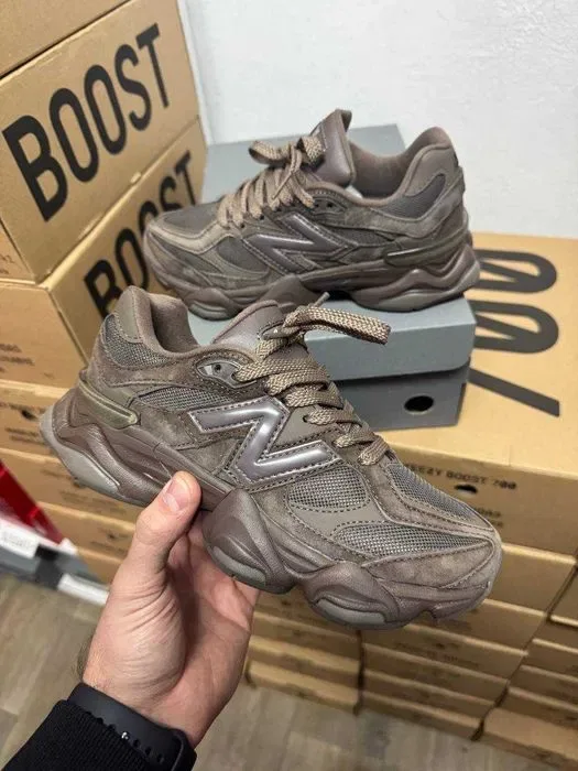 Кроссовки New Balance 9060 brown  Нью Беленс 9060 коричневые 37 38 39 — фото 4
