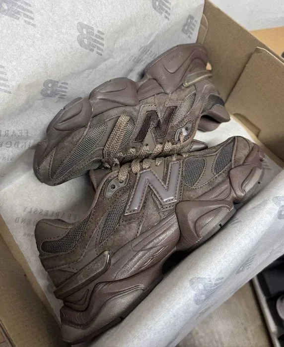 Кроссовки New Balance 9060 brown  Нью Беленс 9060 коричневые 37 38 39 — фото 6