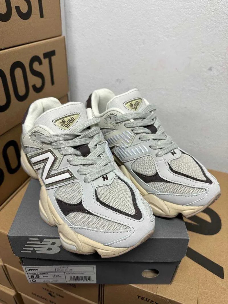 Кроссовки New Balance 9060 Grey Matter Timberwolf Нью Беленс 9060серые — фото 3