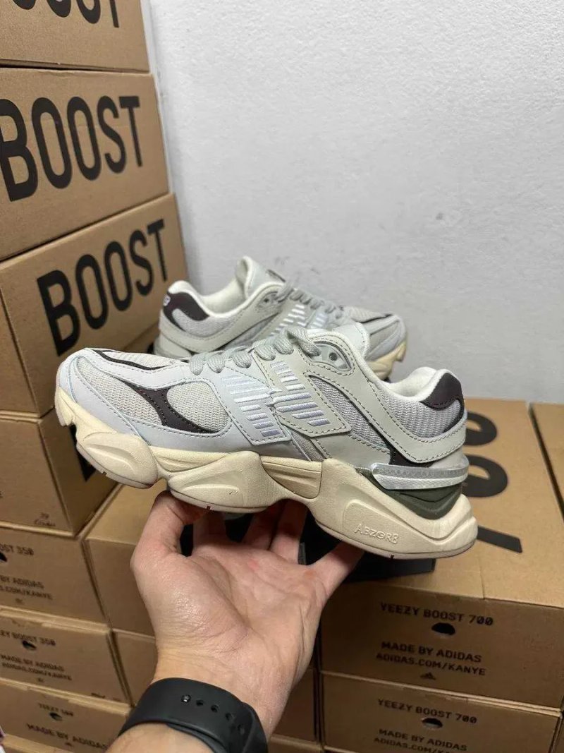 Кроссовки New Balance 9060 Grey Matter Timberwolf Нью Беленс 9060серые — фото 4