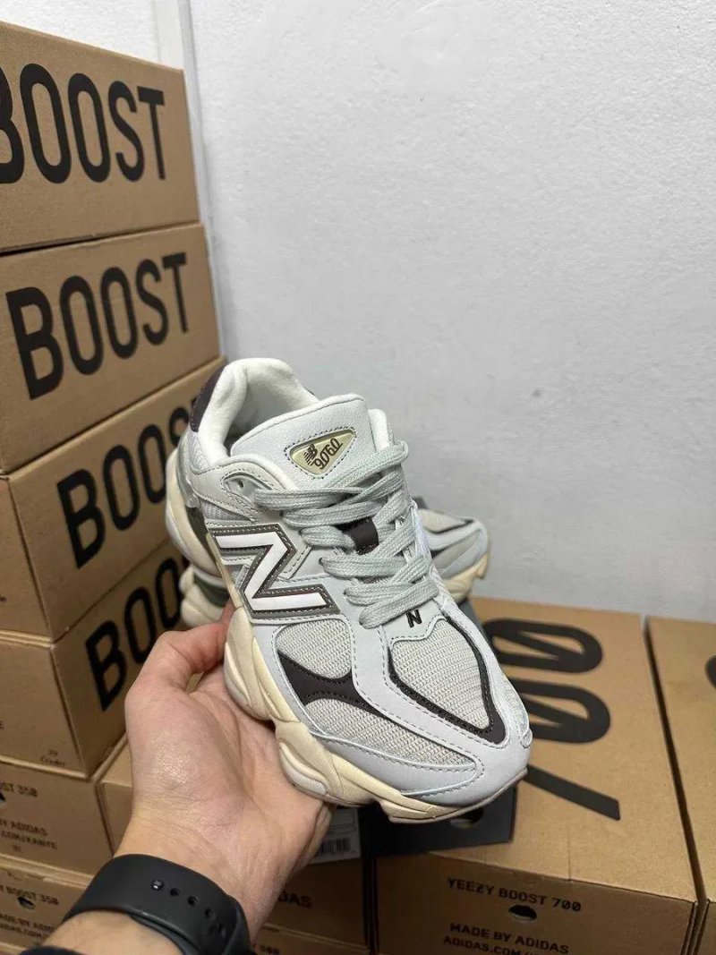 Кроссовки New Balance 9060 Grey Matter Timberwolf Нью Беленс 9060серые — фото 5