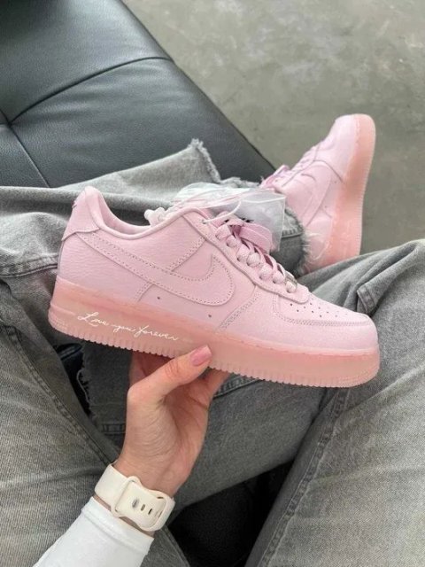 Кроссовки Nike Air Force low pink / Найк Аир Форс розовые 37 38 39