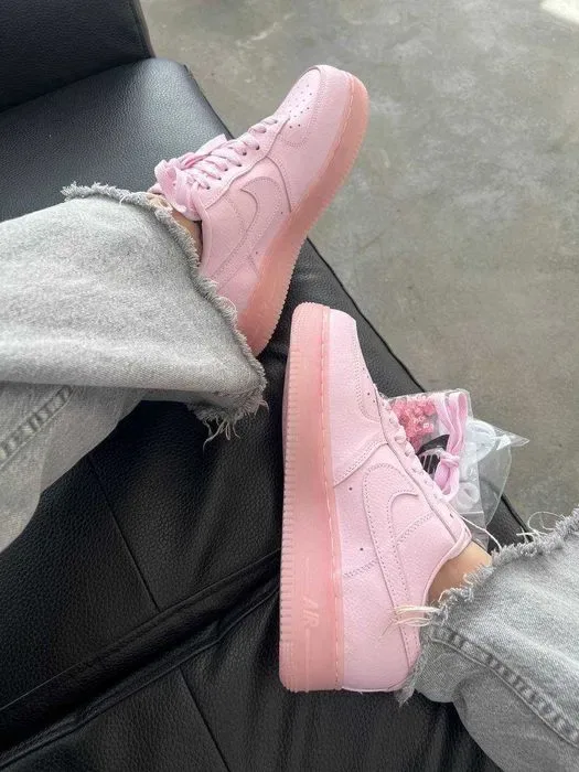 Кроссовки Nike Air Force low pink / Найк Аир Форс розовые 37 38 39 — фото 5