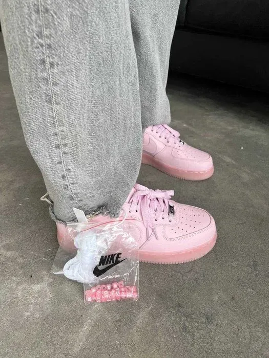 Кроссовки Nike Air Force low pink / Найк Аир Форс розовые 37 38 39 — фото 7