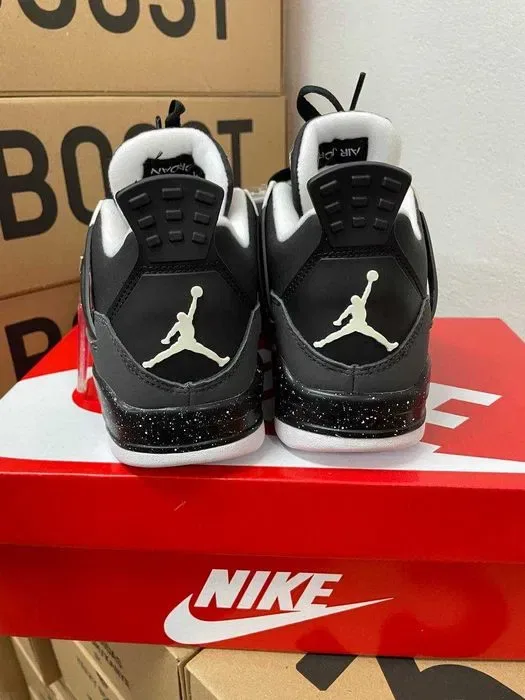Кроссовки Nike Jordan 4 grey / Джордан серые высокие 37 38 39 40 — фото 8