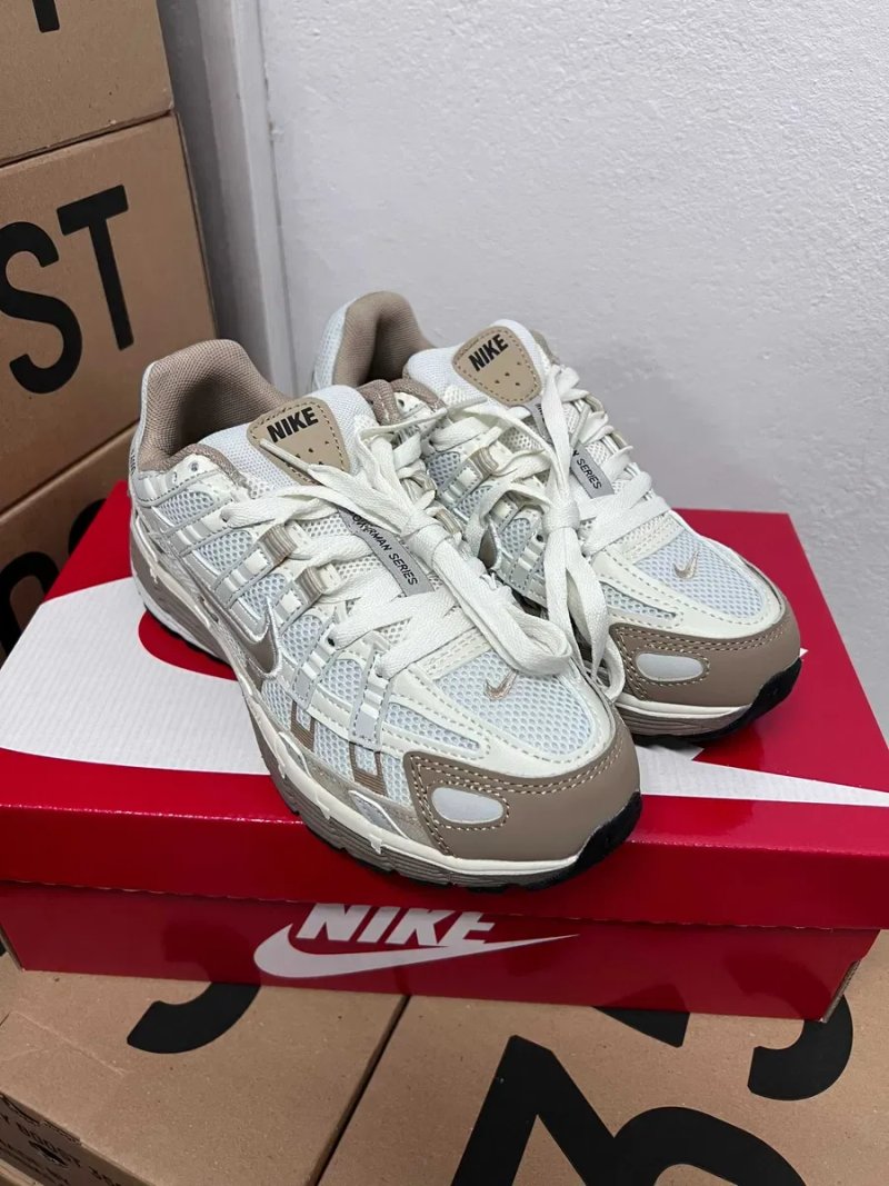 Кроссовки Nike P-6000 beige / Найк П-6000 бежевые 36 37 38 39 40 — фото 2