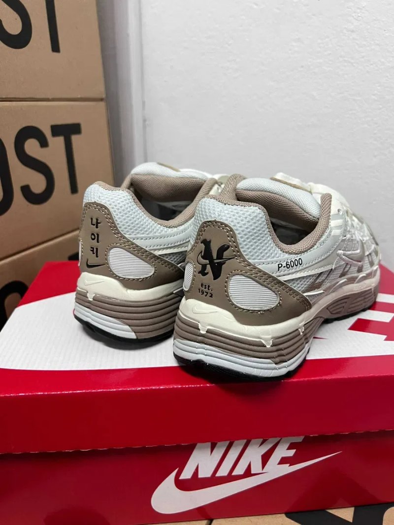 Кроссовки Nike P-6000 beige / Найк П-6000 бежевые 36 37 38 39 40 — фото 3