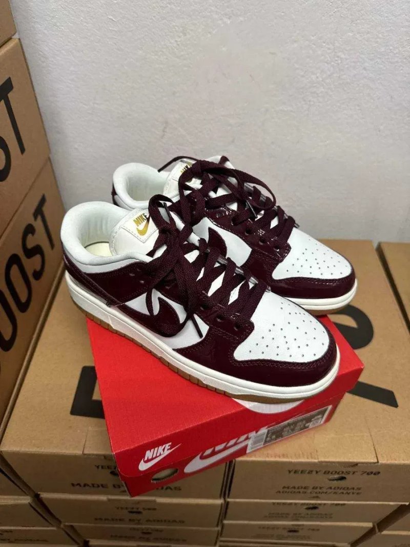 Кроссовки Nike SB Dunk Burgundy / Найк СБ Данк бургунди 38 39 40 41 42 43 — фото 2