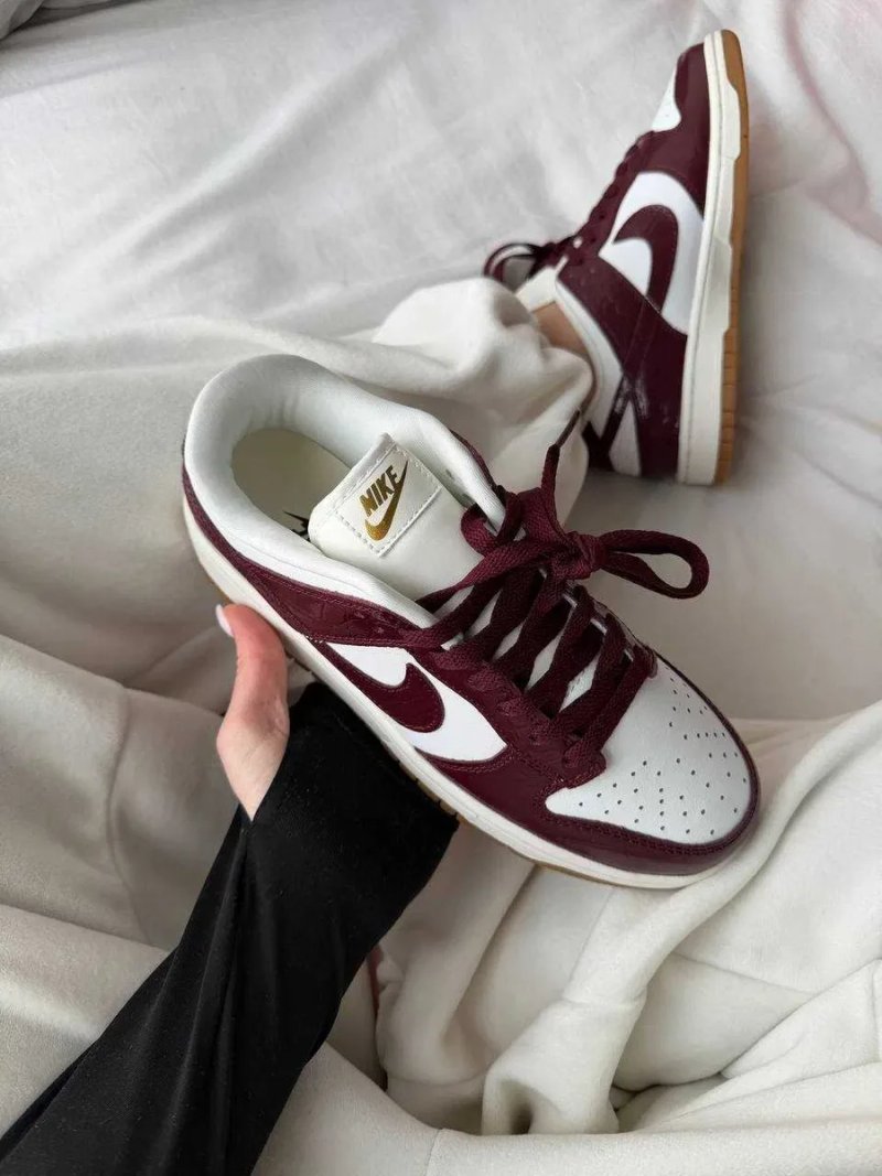 Кроссовки Nike SB Dunk Burgundy / Найк СБ Данк бургунди 38 39 40 41 42 43 — фото 8