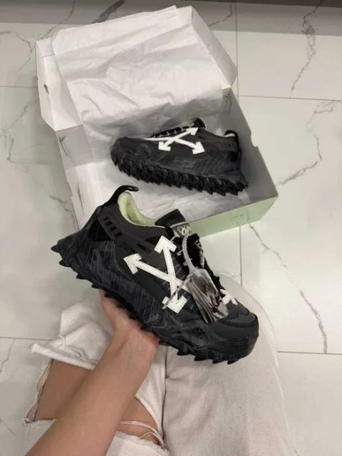Кроссовки Off-White Odsy-1000 Black-White Оригинал мужские новые