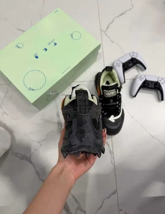 Кроссовки Off-White Odsy-1000 Black-White Оригинал мужские новые — фото 4
