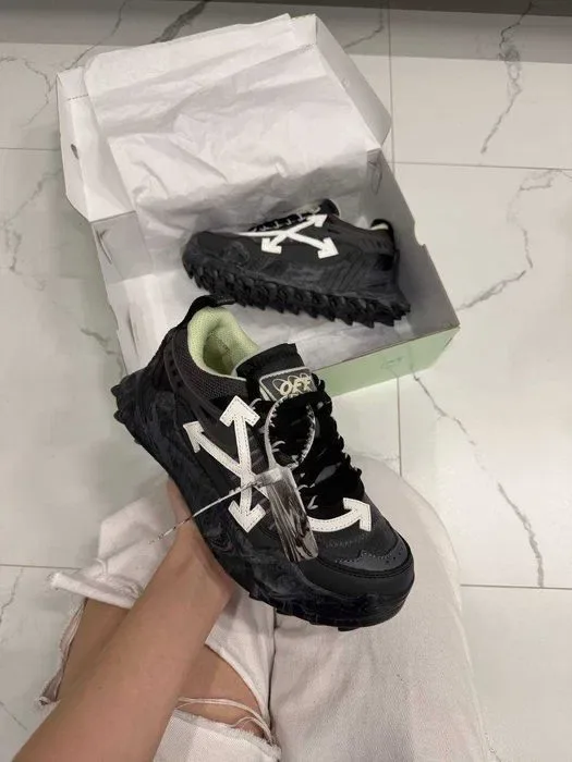 Кроссовки Off-White Odsy-1000 Black-White Оригинал мужские новые — фото 5