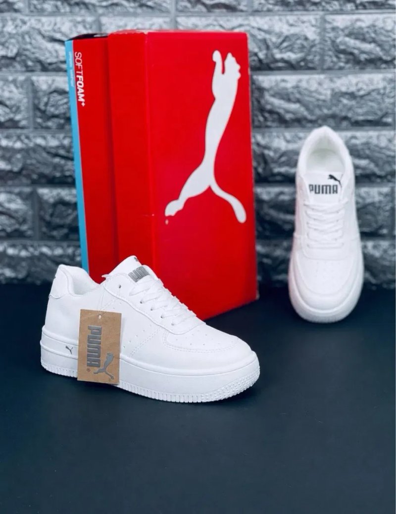 Кроссовки Puma SoftFoam женские красовки осень Натуральная кожа ! Повседневные женськие красовки пума Пума на осень Пума не дорого Пума женские — фото 5
