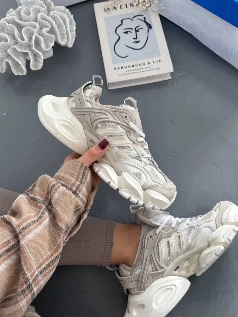 Кроссовки Женские Adidas Vento XLG Runner Deluxe Beige White / Кросівки Жіночі Венто — фото 3