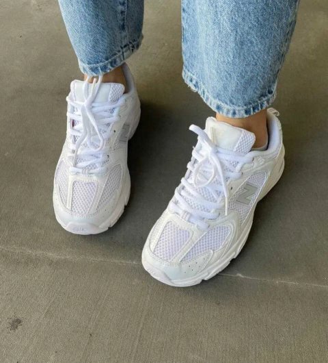 Кроссовки Женские New Balance 530 Triple White /Кросівки NB 530 Full White /Жіночі Нью Беланс White