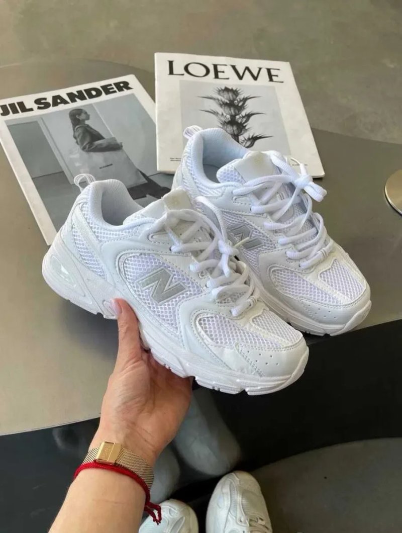 Кроссовки Женские New Balance 530 Triple White /Кросівки NB 530 Full White /Жіночі Нью Беланс Munsell White — фото 4