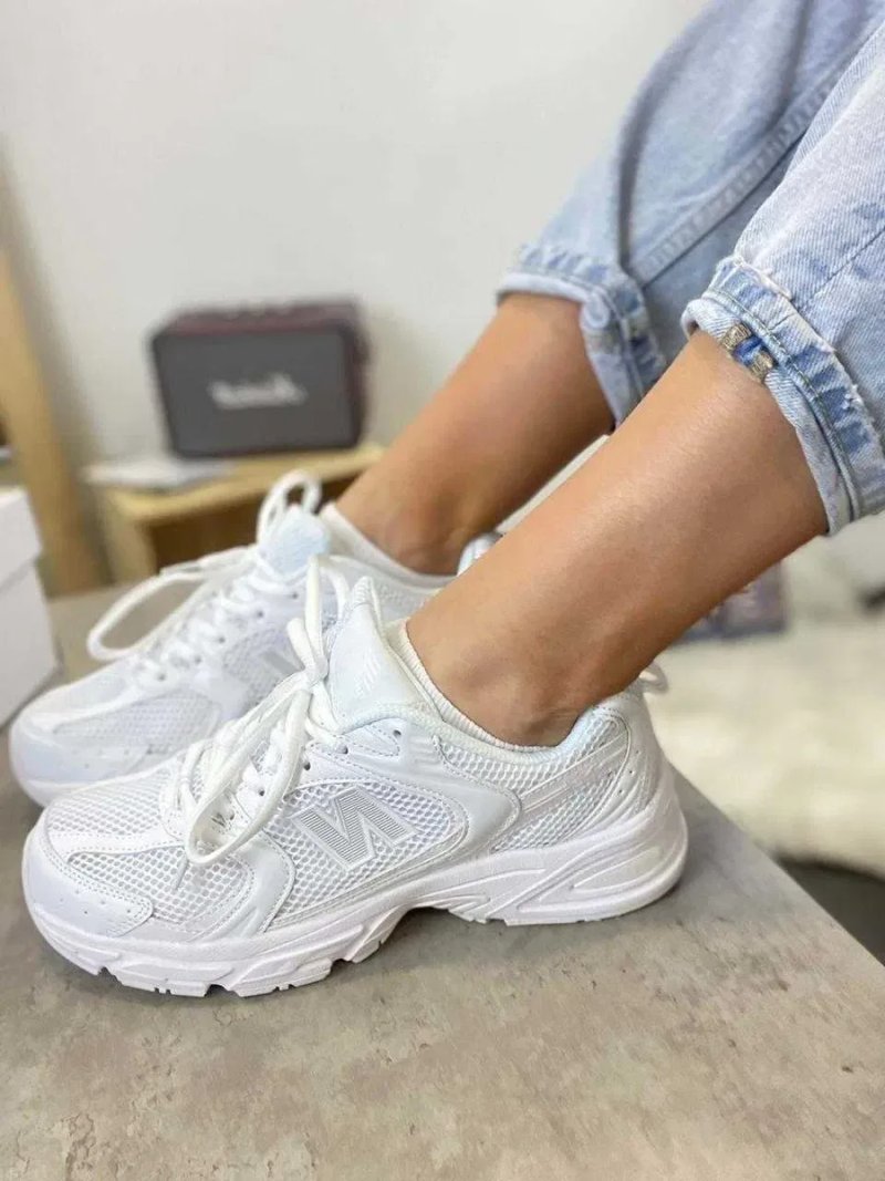 Кроссовки Женские New Balance 530 Triple White /Кросівки NB 530 Full White /Жіночі Нью Беланс Munsell White — фото 7