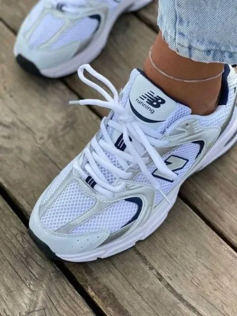 Кроссовки Женские New Balance 530 White Blue Navy/Нью Беланс/Кросівки NB