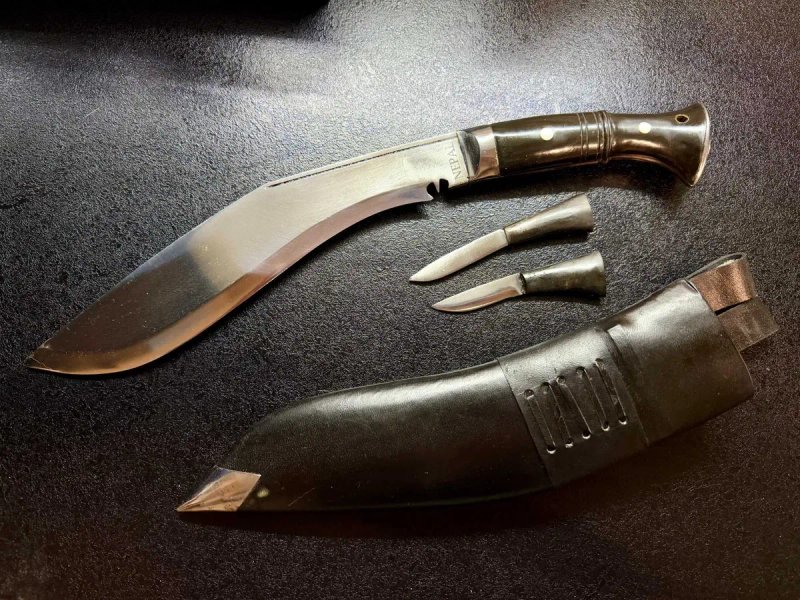 Кукрі Genuine Gurkha Kukri Panawal Nepal, клинок 10" (265 мм). Ріг буйвола. Непал — фото 2