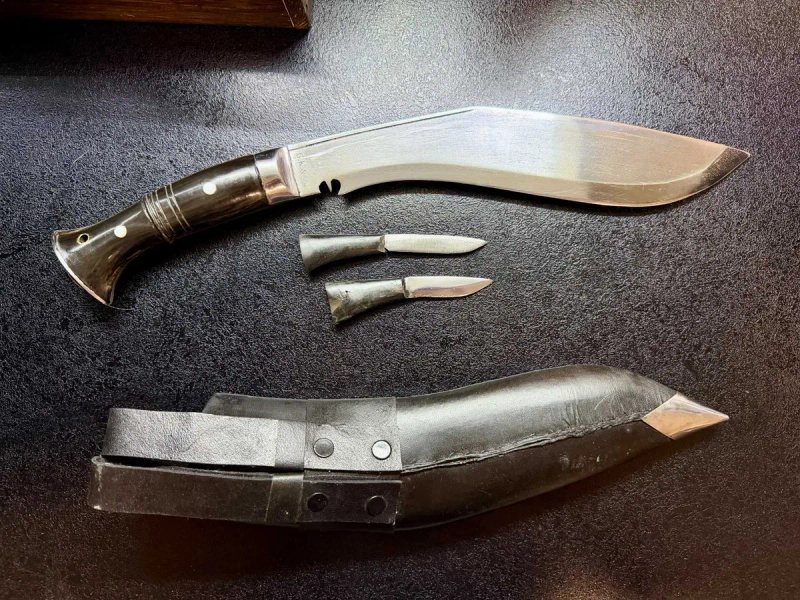 Кукрі Genuine Gurkha Kukri Panawal Nepal, клинок 10" (265 мм). Ріг буйвола. Непал — фото 3