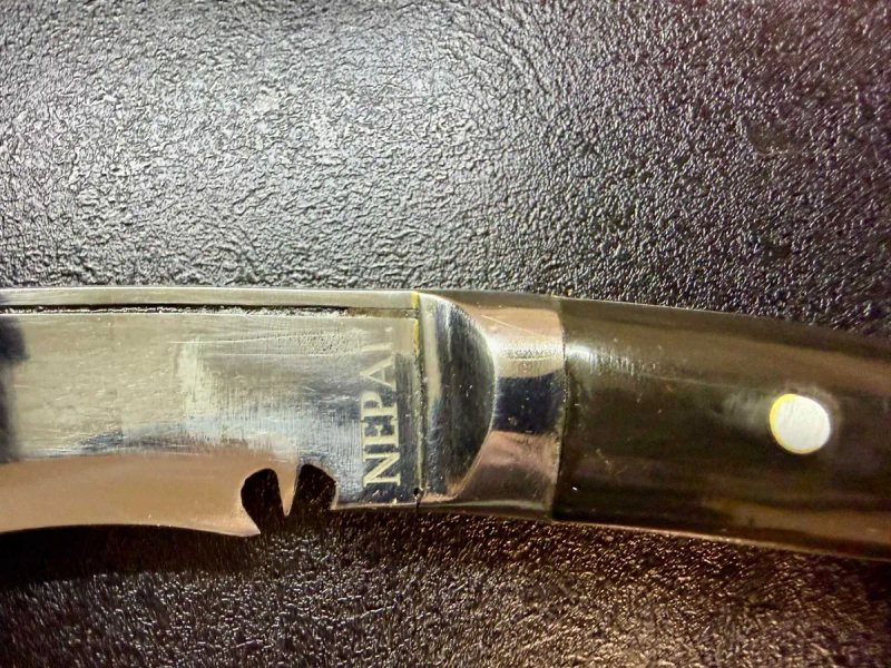 Кукрі Genuine Gurkha Kukri Panawal Nepal, клинок 10" (265 мм). Ріг буйвола. Непал — фото 4