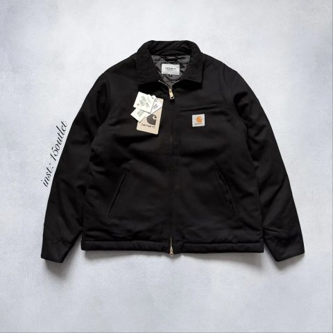 Куртка Carhartt WIP Detroit Black Кархарт Детроит Бобмер Оверсайз