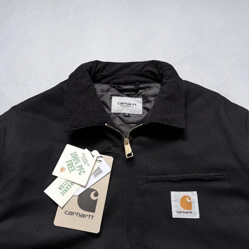 Куртка Carhartt WIP Detroit Black Кархарт Детроит Бобмер Оверсайз — фото 2