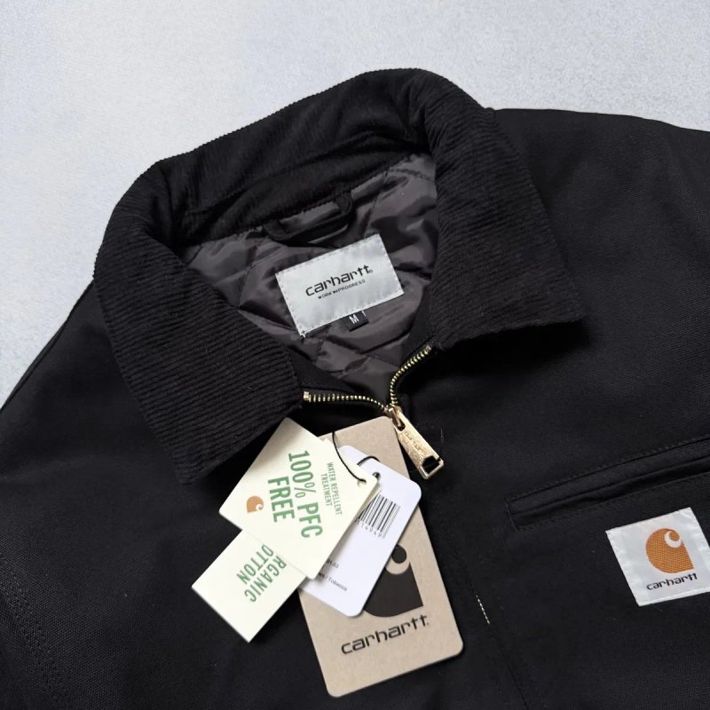 Куртка Carhartt WIP Detroit Black Кархарт Детроит Бобмер Оверсайз — фото 4