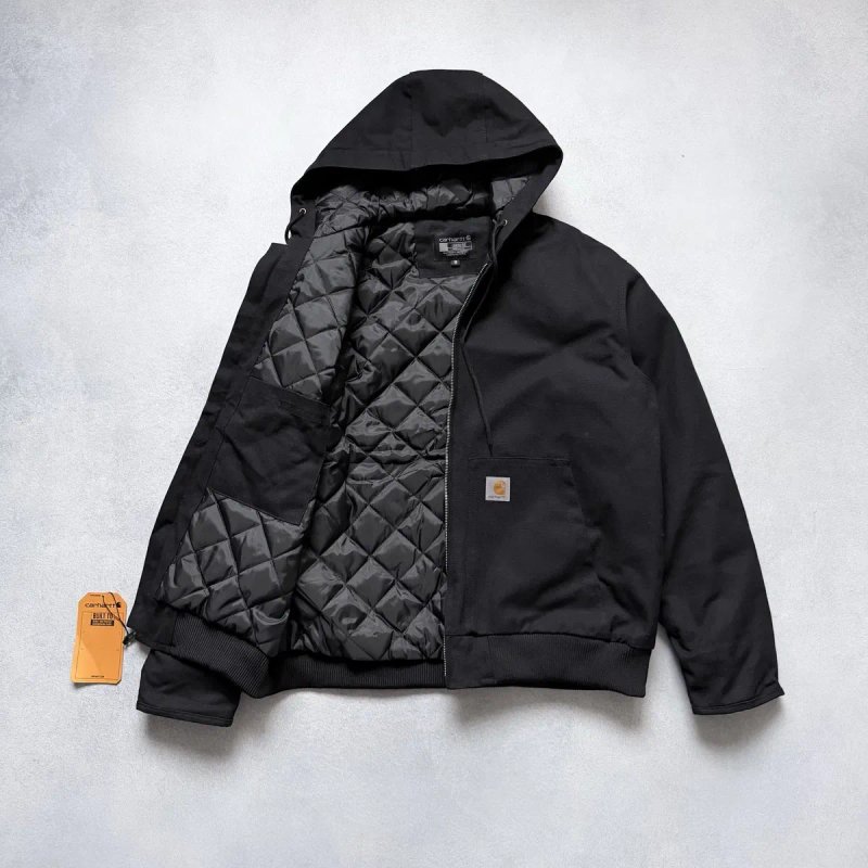 Куртка Carhartt WIP Detroit OG Active J130-M Black Кархарт Джинсовка — фото 2