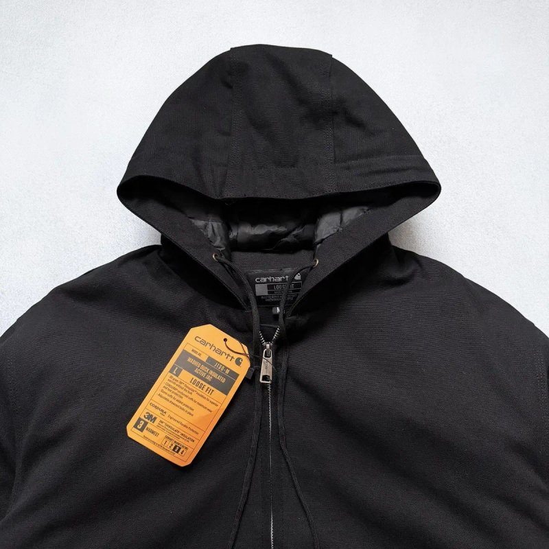 Куртка Carhartt WIP Detroit OG Active J130-M Black Кархарт Джинсовка — фото 3