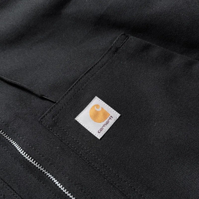 Куртка Carhartt WIP Detroit OG Active J130-M Black Кархарт Джинсовка — фото 4