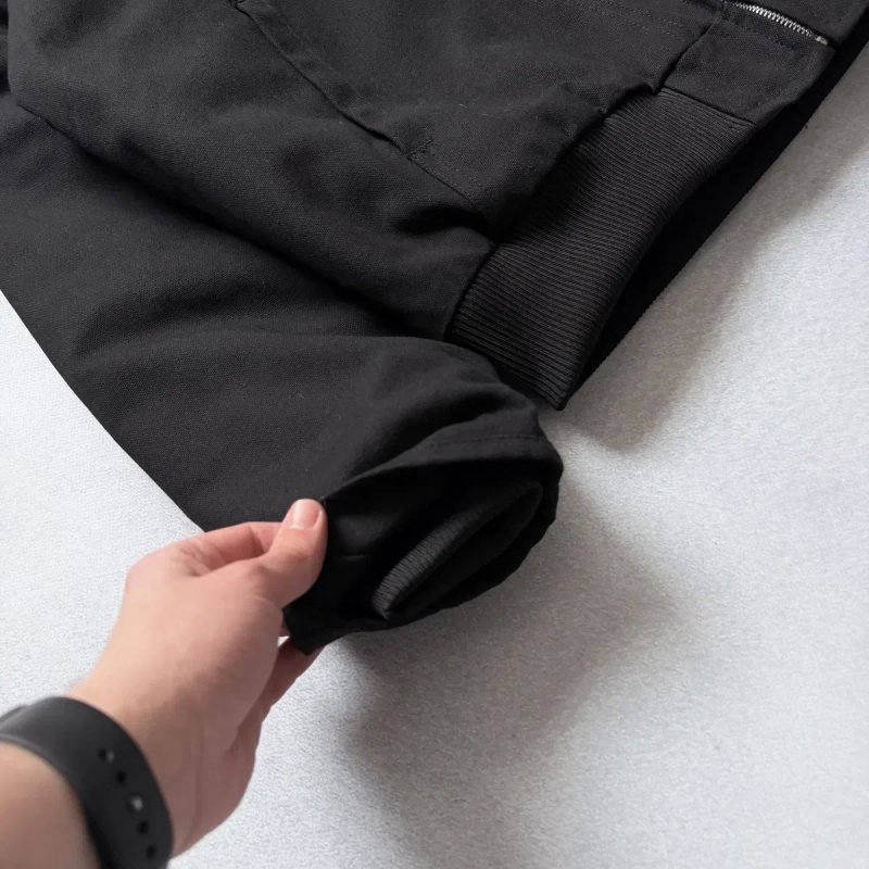Куртка Carhartt WIP Detroit OG Active J130-M Black Кархарт Джинсовка — фото 5