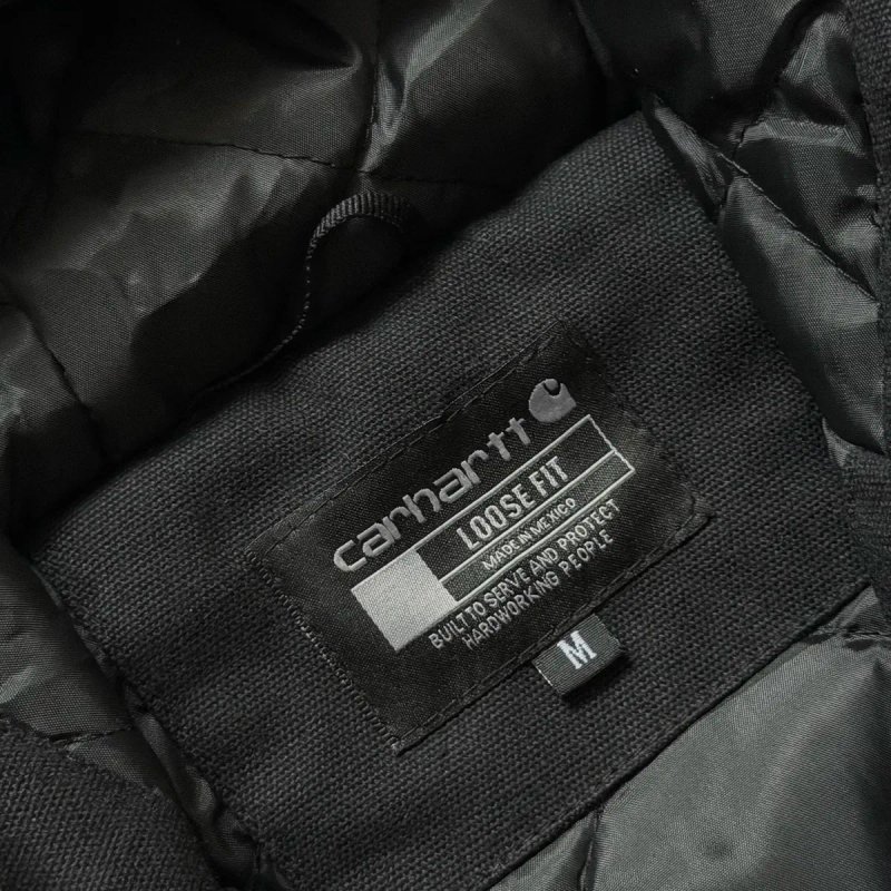 Куртка Carhartt WIP Detroit OG Active J130-M Black Кархарт Джинсовка — фото 7