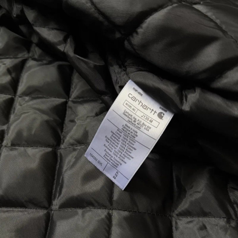 Куртка Carhartt WIP Detroit OG Active J130-M Black Кархарт Джинсовка — фото 8
