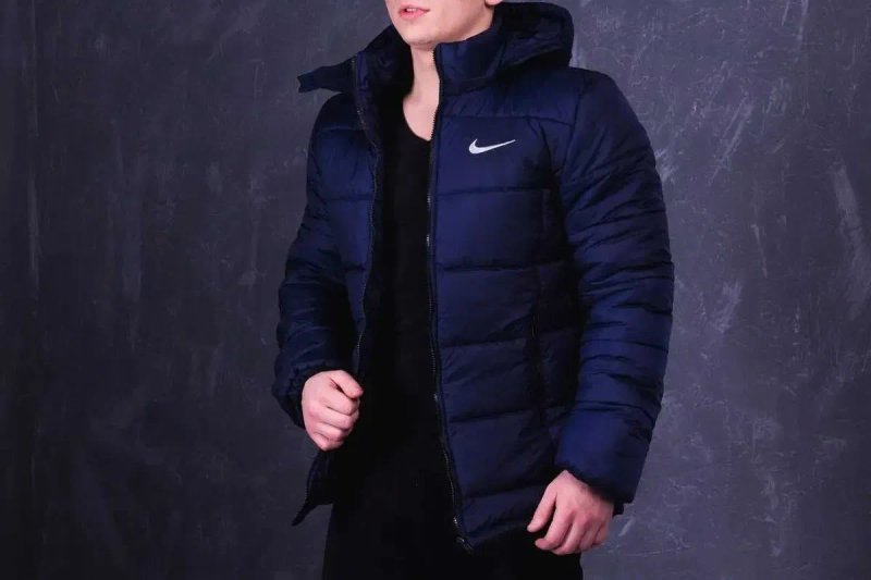 Куртка чоловіча зимова Nike до -25°С тепла з капюшоном пуховик найк — фото 2