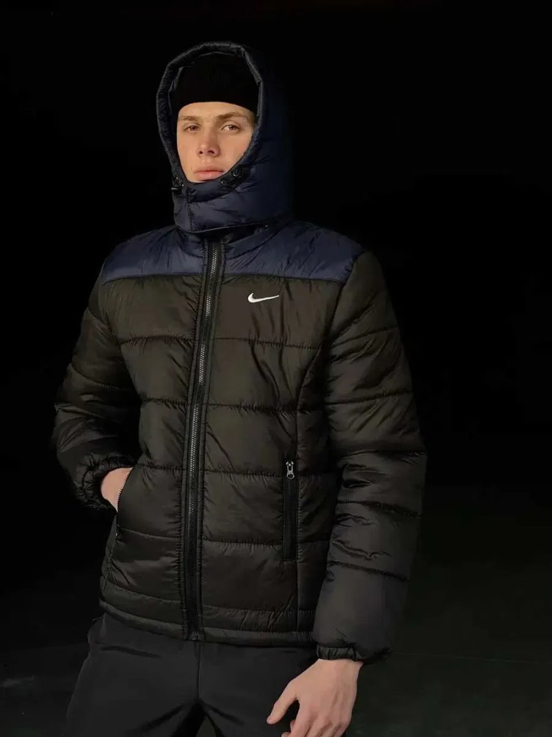 Куртка чоловіча зимова Nike до -25°С тепла з капюшоном пуховик найк — фото 4