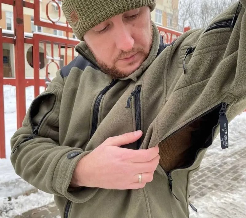 ‼️Куртка Helikon tex Liberty бомбер кофта подвійний фліс супер тепла щільна ‼️ — фото 6