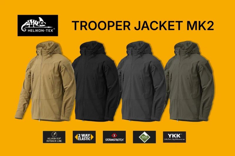 ‼️КУРТКА HELIKON-TEX TROOPER MK2 StormStretch  вітрівка плащівка лайт ШТОРМІВКА‼️ — фото 6
