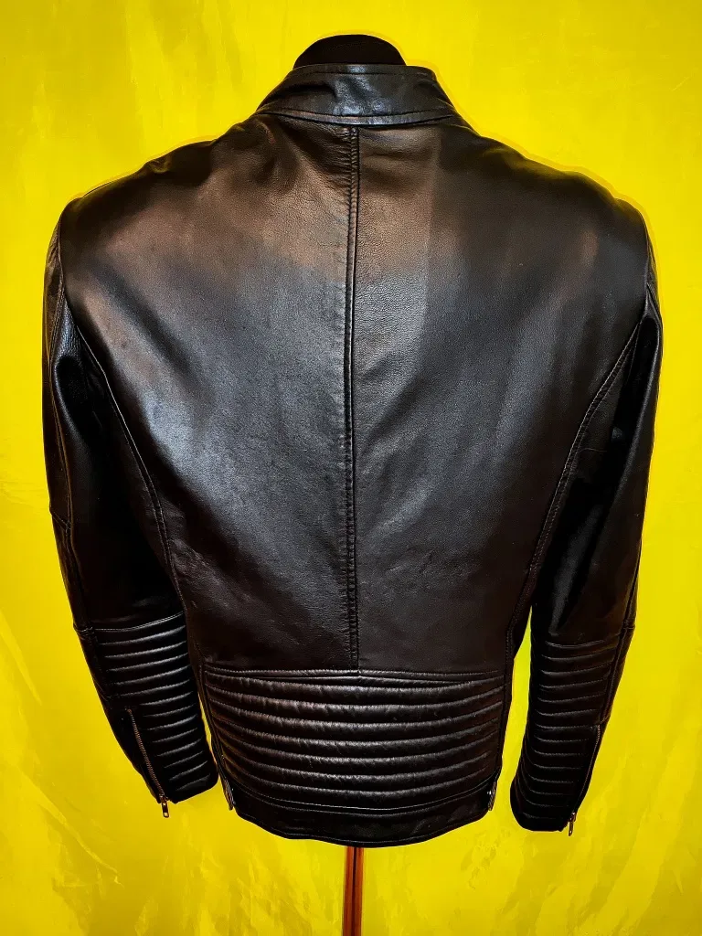Куртка кожаная, натуральная кожа,пилот Jack & Jones Германия, р.L, 50-52 — фото 2