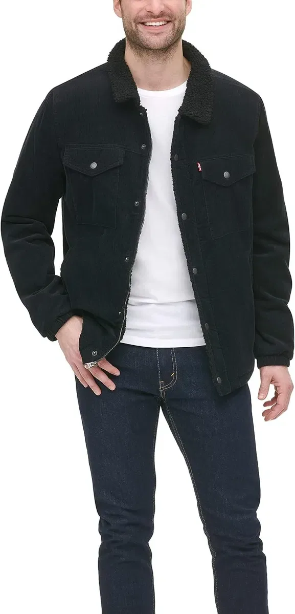 Куртка Levi's Men's Corduroy Sherpa Lined Trucker Jacket М розмір — фото 5