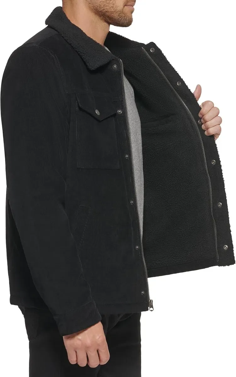 Куртка Levi's Men's Corduroy Sherpa Lined Trucker Jacket М розмір — фото 6