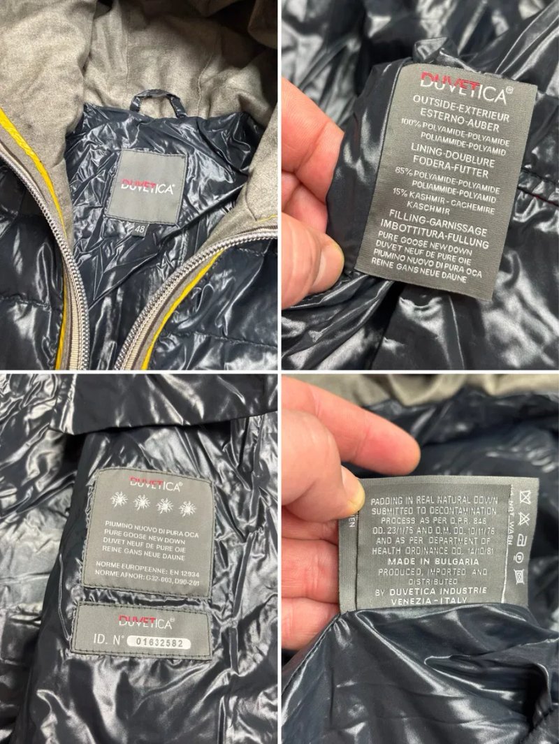 Куртка микропуховик итальянского бренда Duvetica Italy Full Zip Puffer Jacket size 48, S, M — фото 7