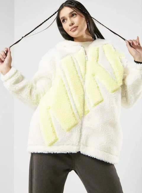 Куртка Nike, тедді, Sportswear Logo Sherpa Jacket